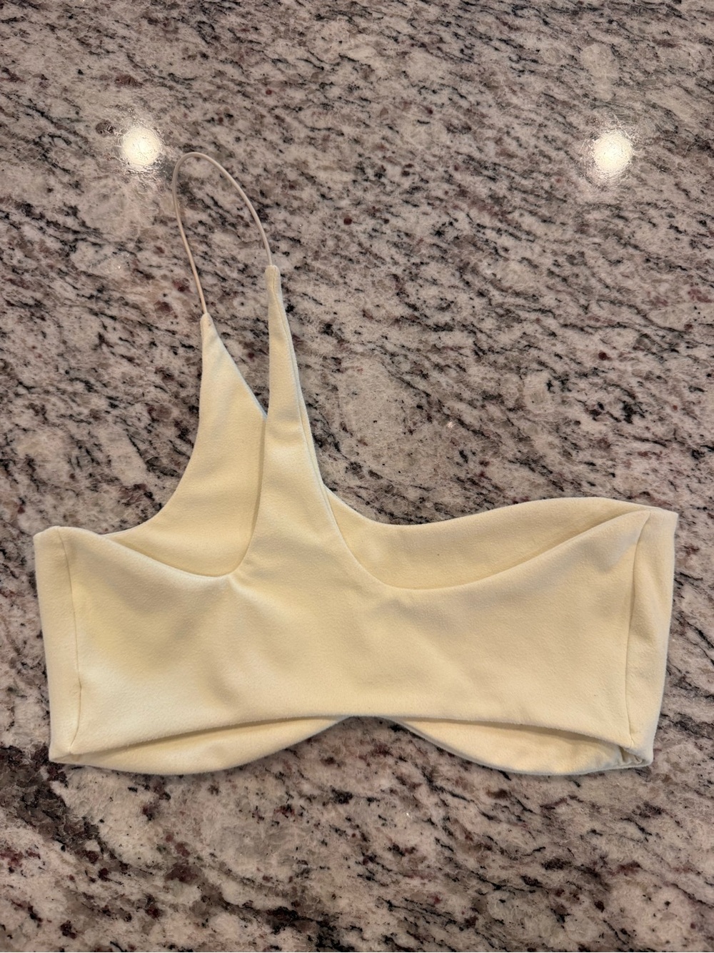 Joah Brown EUC Corded Single Strap Bra – Second Skin Sueded Lemon - Picture 6 of 8